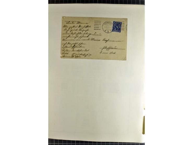 1872/1945, vorwiegend gestempelte Sammlung, beginnend mit schönem Brustschildteil, danach mit einigen besseren u.a. Mi.-Nr. 6