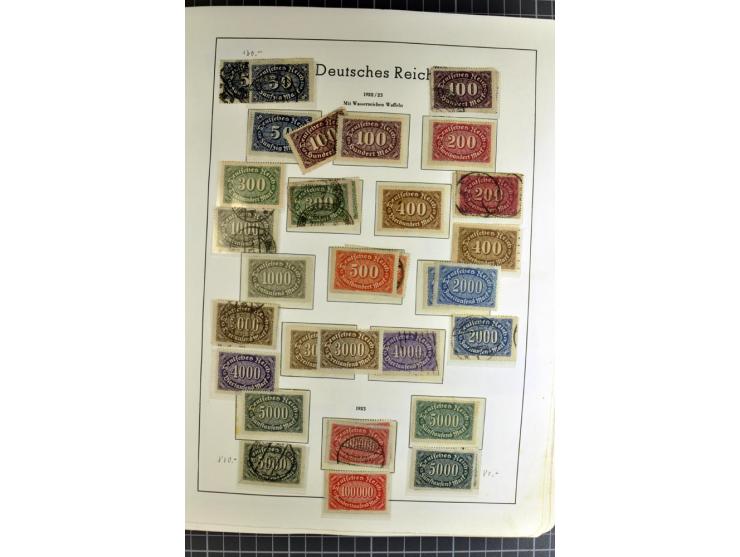 1872/1945, vorwiegend gestempelte Sammlung, beginnend mit schönem Brustschildteil, danach mit einigen besseren u.a. Mi.-Nr. 6