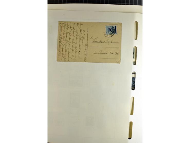 1872/1945, vorwiegend gestempelte Sammlung, beginnend mit schönem Brustschildteil, danach mit einigen besseren u.a. Mi.-Nr. 6