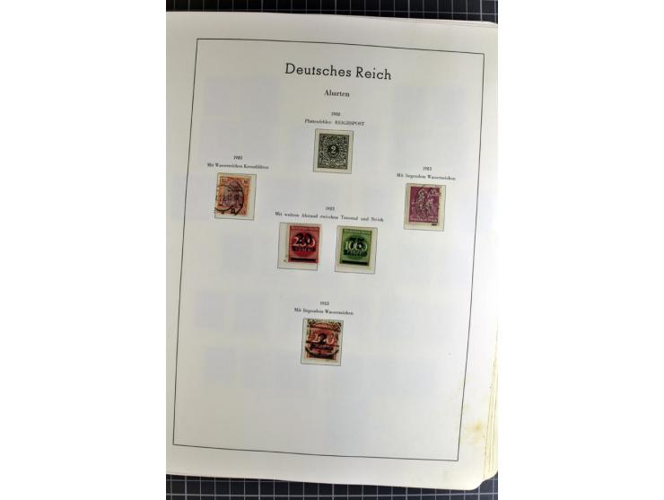 1872/1945, vorwiegend gestempelte Sammlung, beginnend mit schönem Brustschildteil, danach mit einigen besseren u.a. Mi.-Nr. 6