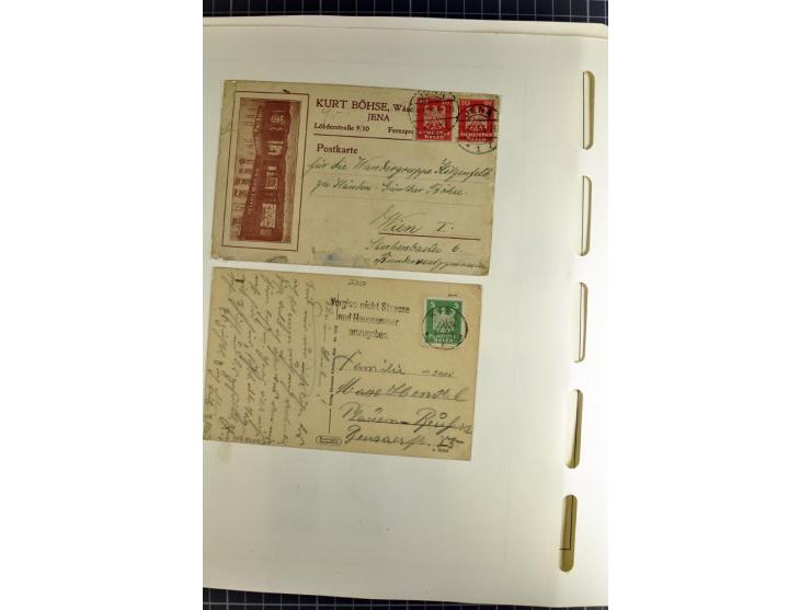 1872/1945, vorwiegend gestempelte Sammlung, beginnend mit schönem Brustschildteil, danach mit einigen besseren u.a. Mi.-Nr. 6