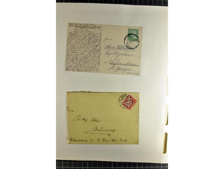 1872/1945, vorwiegend gestempelte Sammlung, beginnend mit schönem Brustschildteil, danach mit einigen besseren u.a. Mi.-Nr. 6
