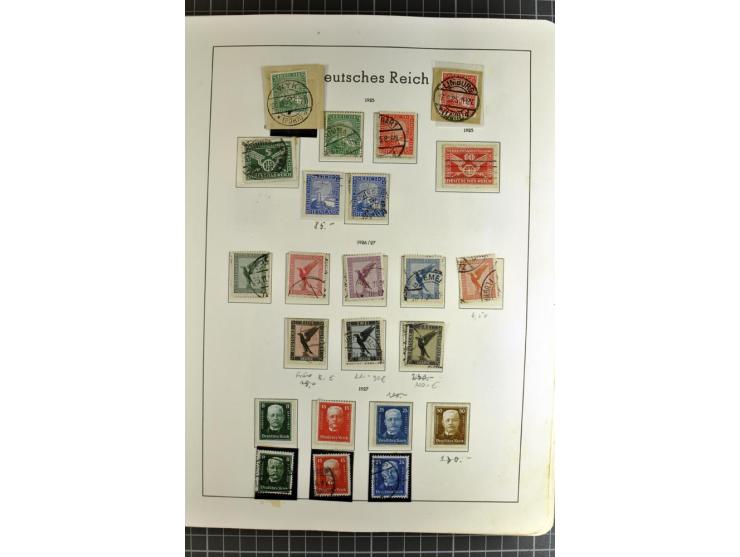 1872/1945, vorwiegend gestempelte Sammlung, beginnend mit schönem Brustschildteil, danach mit einigen besseren u.a. Mi.-Nr. 6