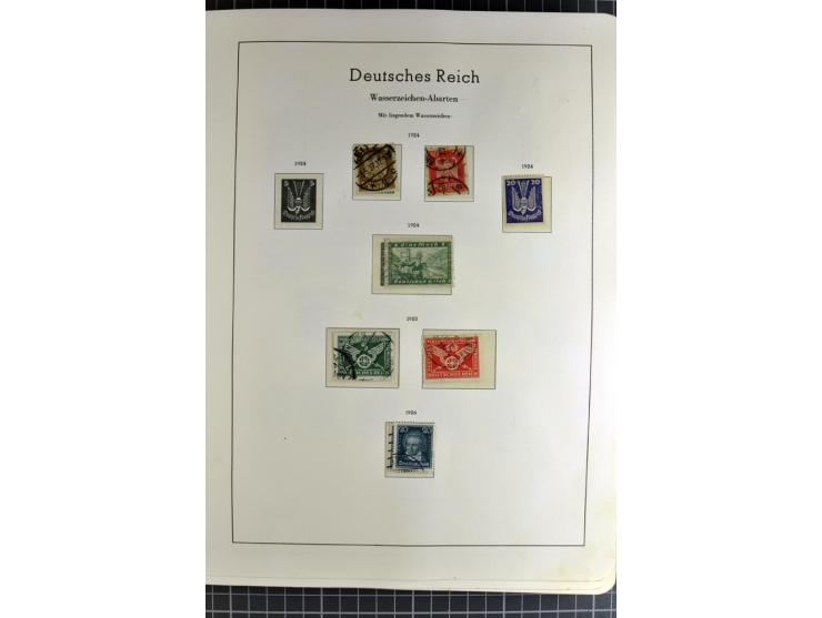 1872/1945, vorwiegend gestempelte Sammlung, beginnend mit schönem Brustschildteil, danach mit einigen besseren u.a. Mi.-Nr. 6