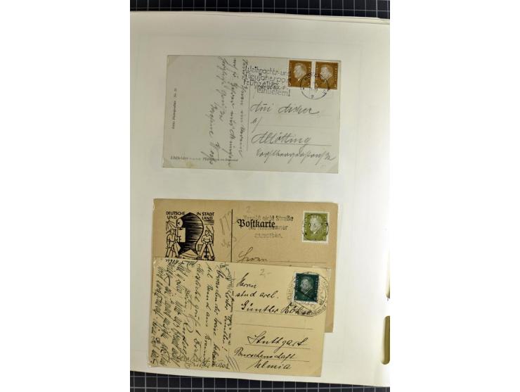 1872/1945, vorwiegend gestempelte Sammlung, beginnend mit schönem Brustschildteil, danach mit einigen besseren u.a. Mi.-Nr. 6
