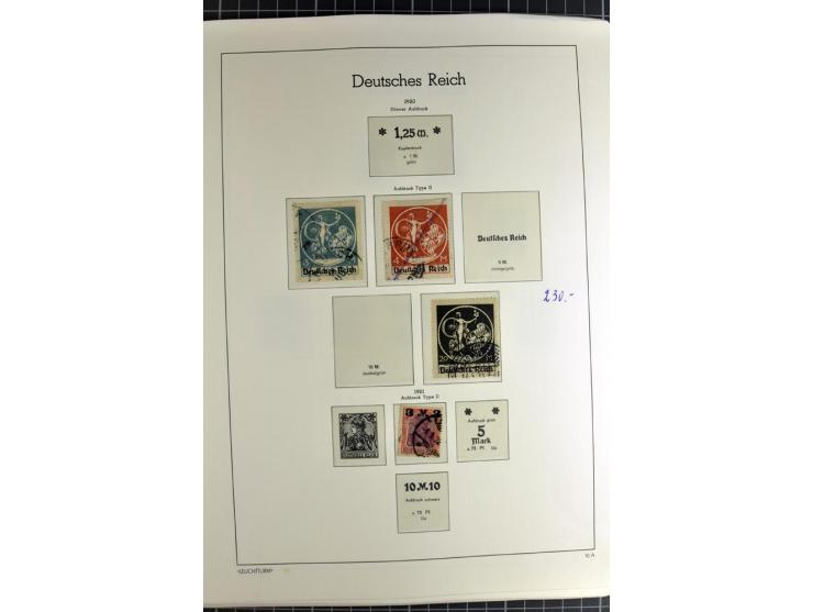 1872/1945, vorwiegend gestempelte Sammlung, beginnend mit schönem Brustschildteil, danach mit einigen besseren u.a. Mi.-Nr. 6