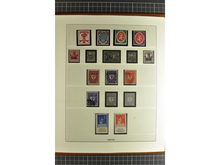 1872/1945, postfrische, ungebrauchte und gestempelte Sammlung mit u.a. Mi.-Nr. 66, 438-39, 458 auf Brief, 496 und 197 zusamme