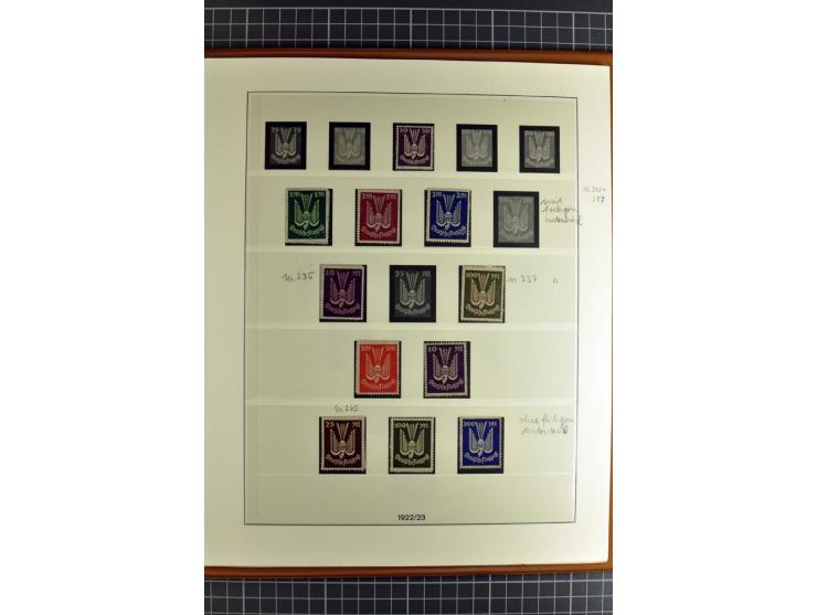 1872/1945, postfrische, ungebrauchte und gestempelte Sammlung mit u.a. Mi.-Nr. 66, 438-39, 458 auf Brief, 496 und 197 zusamme