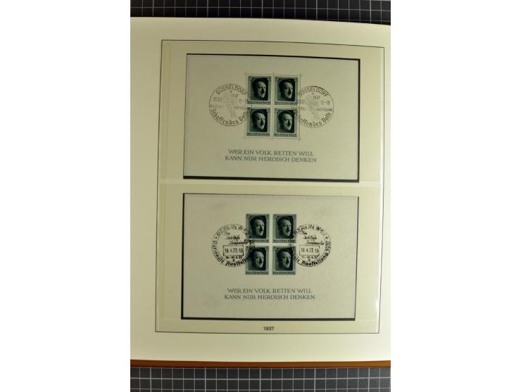 1872/1945, postfrische, ungebrauchte und gestempelte Sammlung mit u.a. Mi.-Nr. 66, 438-39, 458 auf Brief, 496 und 197 zusamme