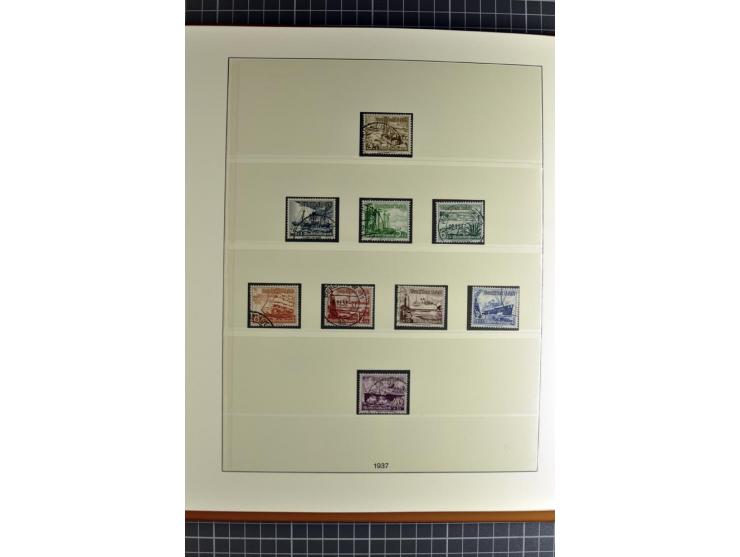 1872/1945, postfrische, ungebrauchte und gestempelte Sammlung mit u.a. Mi.-Nr. 66, 438-39, 458 auf Brief, 496 und 197 zusamme