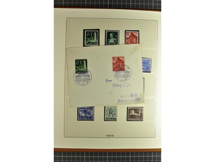 1872/1945, postfrische, ungebrauchte und gestempelte Sammlung mit u.a. Mi.-Nr. 66, 438-39, 458 auf Brief, 496 und 197 zusamme