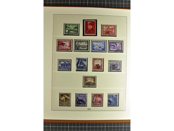 1872/1945, postfrische, ungebrauchte und gestempelte Sammlung mit u.a. Mi.-Nr. 66, 438-39, 458 auf Brief, 496 und 197 zusamme