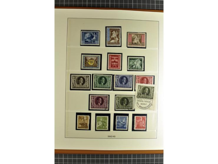 1872/1945, postfrische, ungebrauchte und gestempelte Sammlung mit u.a. Mi.-Nr. 66, 438-39, 458 auf Brief, 496 und 197 zusamme