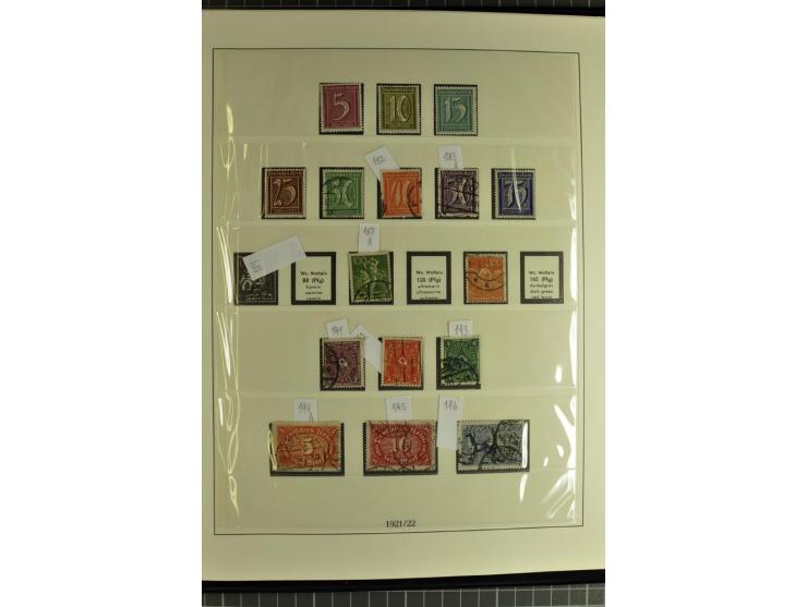 1872/1945, postfrische, ungebrauchte und gestempelte Sammlung mit Bl.1, 3 (2), allen Zeppelin etc., teils in beiden Erhaltung