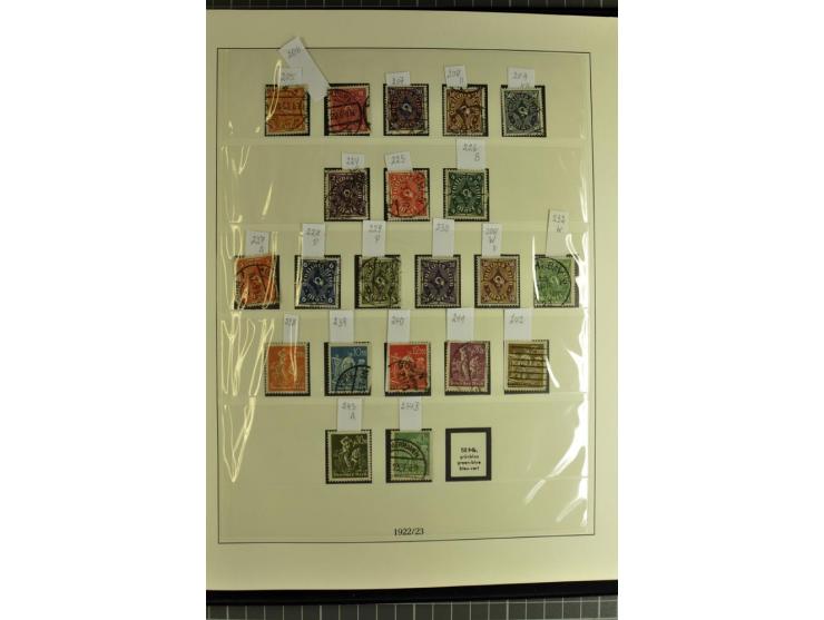 1872/1945, postfrische, ungebrauchte und gestempelte Sammlung mit Bl.1, 3 (2), allen Zeppelin etc., teils in beiden Erhaltung