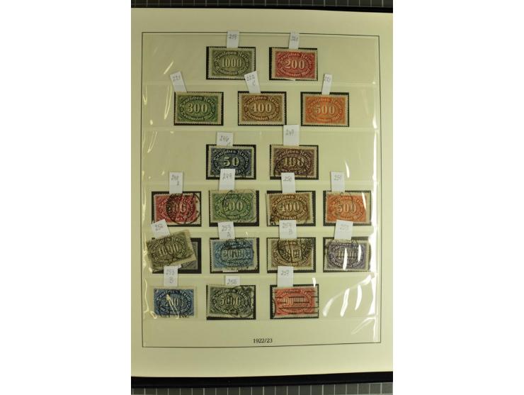 1872/1945, postfrische, ungebrauchte und gestempelte Sammlung mit Bl.1, 3 (2), allen Zeppelin etc., teils in beiden Erhaltung