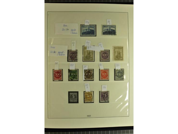 1872/1945, postfrische, ungebrauchte und gestempelte Sammlung mit Bl.1, 3 (2), allen Zeppelin etc., teils in beiden Erhaltung