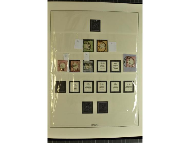 1872/1945, postfrische, ungebrauchte und gestempelte Sammlung mit Bl.1, 3 (2), allen Zeppelin etc., teils in beiden Erhaltung