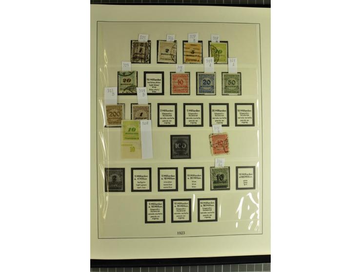 1872/1945, postfrische, ungebrauchte und gestempelte Sammlung mit Bl.1, 3 (2), allen Zeppelin etc., teils in beiden Erhaltung