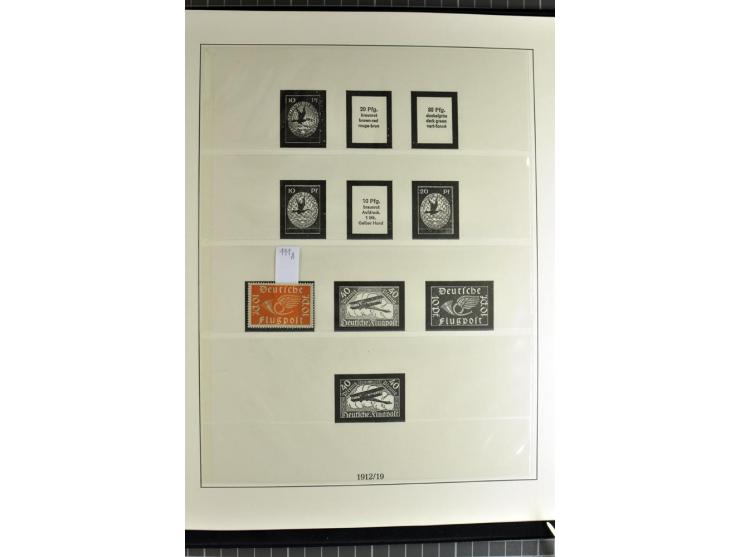 1872/1945, postfrische, ungebrauchte und gestempelte Sammlung mit Bl.1, 3 (2), allen Zeppelin etc., teils in beiden Erhaltung