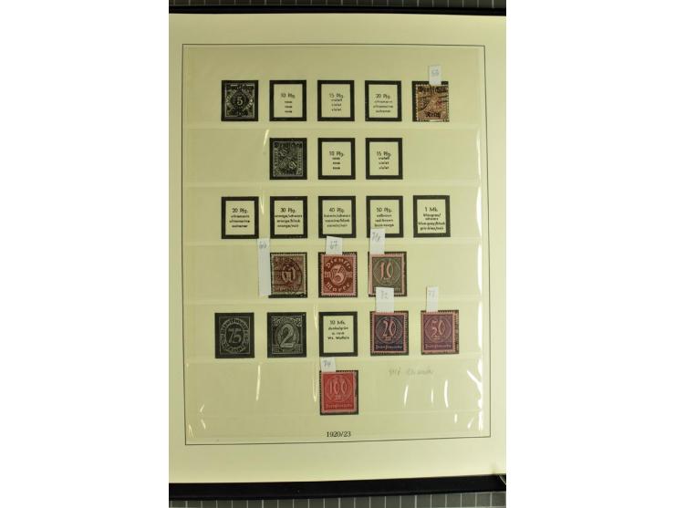 1872/1945, postfrische, ungebrauchte und gestempelte Sammlung mit Bl.1, 3 (2), allen Zeppelin etc., teils in beiden Erhaltung
