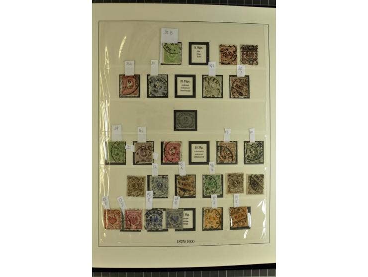 1872/1945, postfrische, ungebrauchte und gestempelte Sammlung mit Bl.1, 3 (2), allen Zeppelin etc., teils in beiden Erhaltung