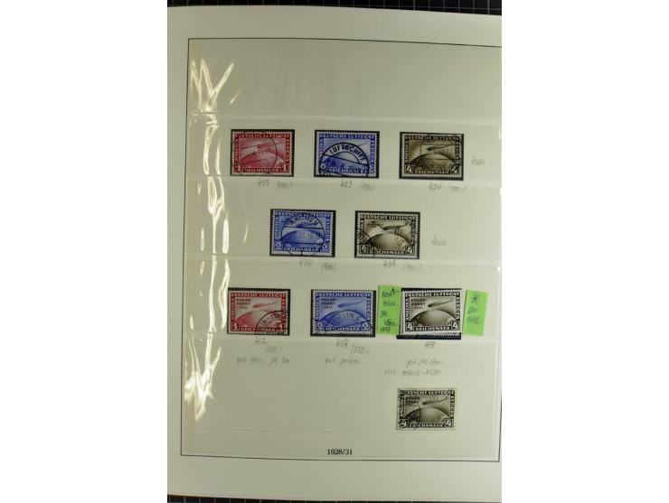 1872/1945, postfrische, ungebrauchte und gestempelte Sammlung mit Bl.1, 3 (2), allen Zeppelin etc., teils in beiden Erhaltung