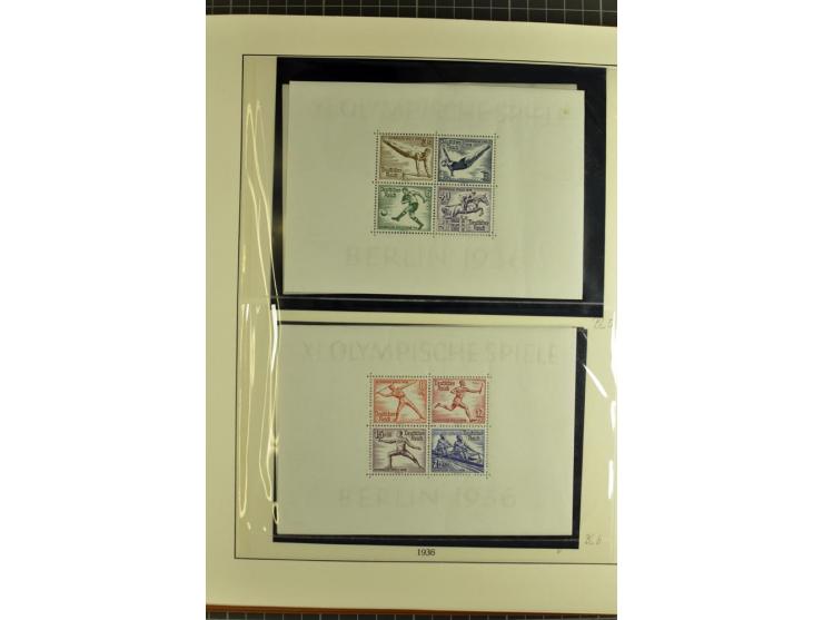 1872/1945, postfrische, ungebrauchte und gestempelte Sammlung mit Bl.1, 3 (2), allen Zeppelin etc., teils in beiden Erhaltung