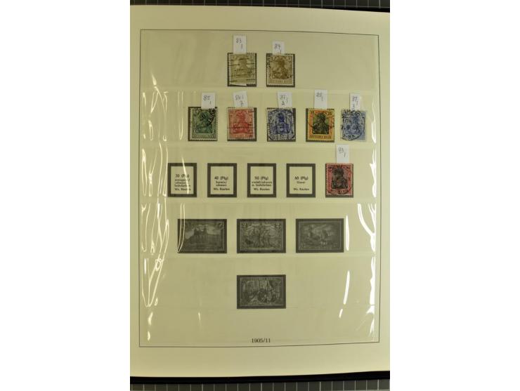 1872/1945, postfrische, ungebrauchte und gestempelte Sammlung mit Bl.1, 3 (2), allen Zeppelin etc., teils in beiden Erhaltung