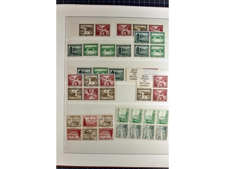 1872/1945, postfrische, ungebrauchte und gestempelte Sammlung mit Bl.1, 3 (2), allen Zeppelin etc., teils in beiden Erhaltung
