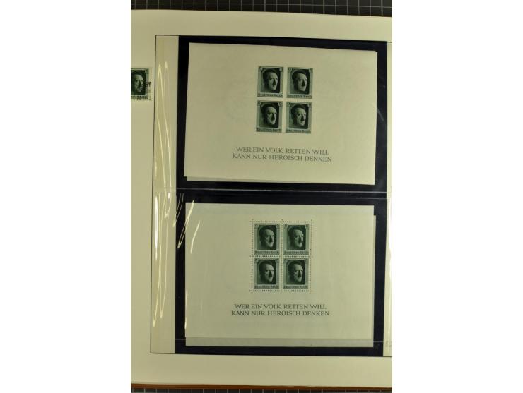 1872/1945, postfrische, ungebrauchte und gestempelte Sammlung mit Bl.1, 3 (2), allen Zeppelin etc., teils in beiden Erhaltung