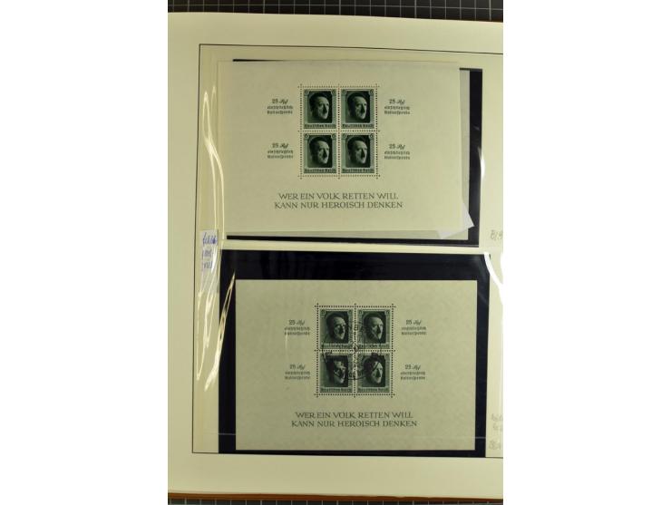 1872/1945, postfrische, ungebrauchte und gestempelte Sammlung mit Bl.1, 3 (2), allen Zeppelin etc., teils in beiden Erhaltung