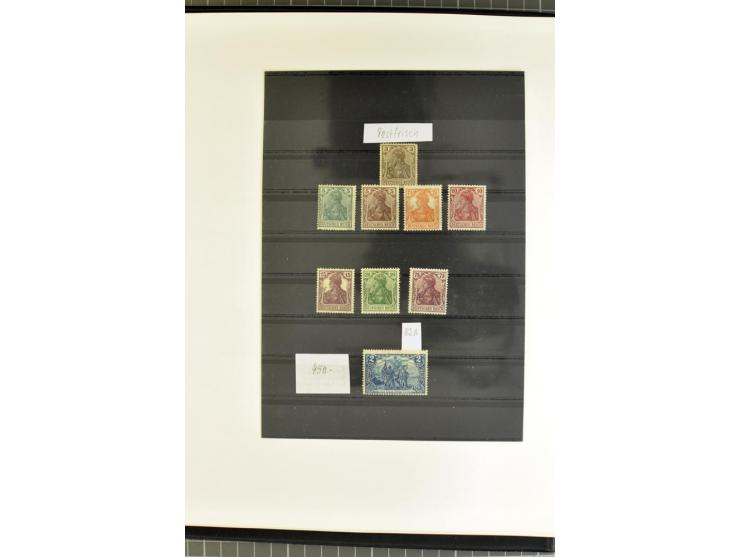 1872/1945, postfrische, ungebrauchte und gestempelte Sammlung mit Bl.1, 3 (2), allen Zeppelin etc., teils in beiden Erhaltung