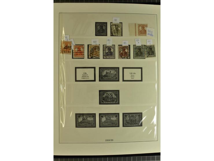 1872/1945, postfrische, ungebrauchte und gestempelte Sammlung mit Bl.1, 3 (2), allen Zeppelin etc., teils in beiden Erhaltung