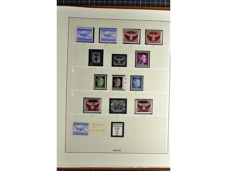 1872/1945, postfrische, ungebrauchte und gestempelte Sammlung mit Bl.1, 3 (2), allen Zeppelin etc., teils in beiden Erhaltung