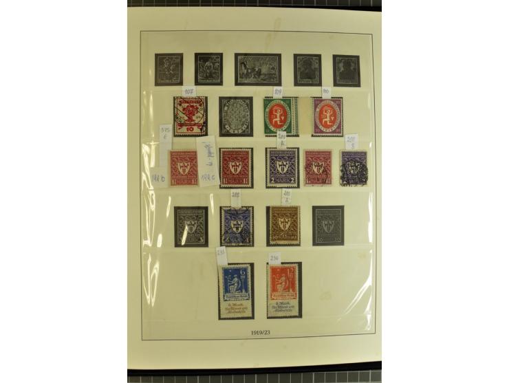 1872/1945, postfrische, ungebrauchte und gestempelte Sammlung mit Bl.1, 3 (2), allen Zeppelin etc., teils in beiden Erhaltung