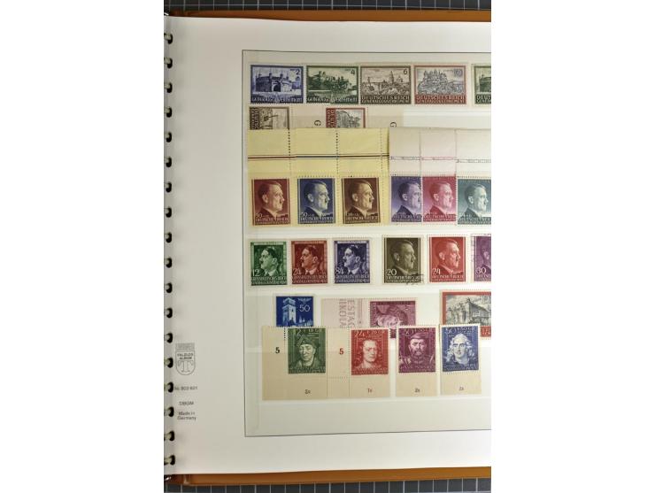 1872/1945, postfrische, ungebrauchte und gestempelte Sammlung mit Bl.1, 3 (2), allen Zeppelin etc., teils in beiden Erhaltung