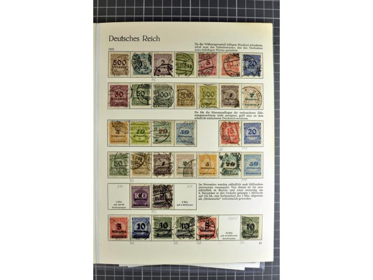 1872/1923, vorwiegend gestempelte Sammlung, beginnend mit einem schönen Brustschildteil, dabei u.a. Mi.-Nr. 24 und 28 je mit 