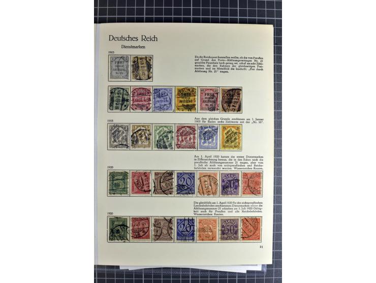 1872/1923, vorwiegend gestempelte Sammlung, beginnend mit einem schönen Brustschildteil, dabei u.a. Mi.-Nr. 24 und 28 je mit 