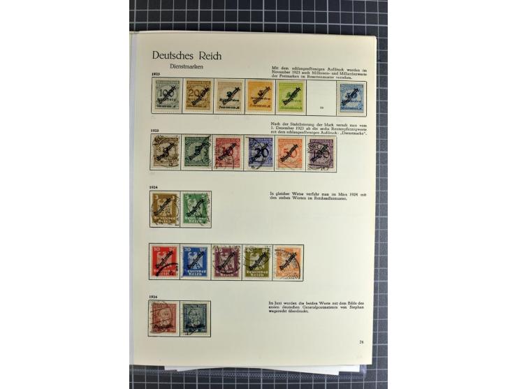 1872/1923, vorwiegend gestempelte Sammlung, beginnend mit einem schönen Brustschildteil, dabei u.a. Mi.-Nr. 24 und 28 je mit 