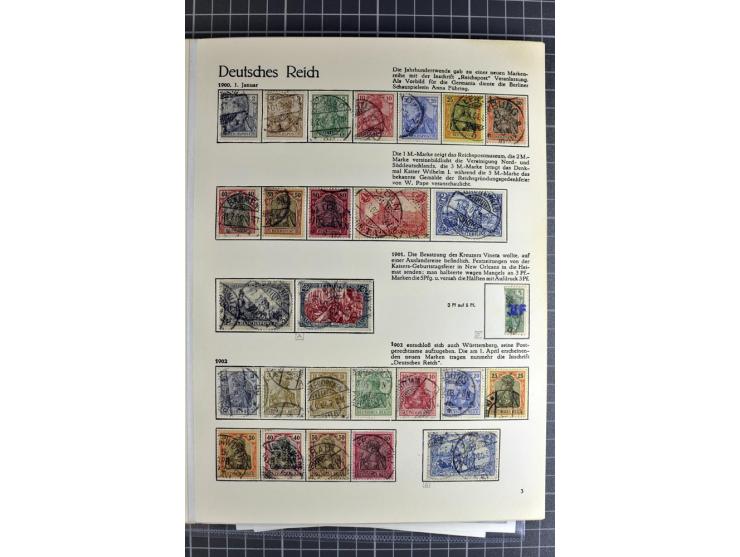 1872/1923, vorwiegend gestempelte Sammlung, beginnend mit einem schönen Brustschildteil, dabei u.a. Mi.-Nr. 24 und 28 je mit 