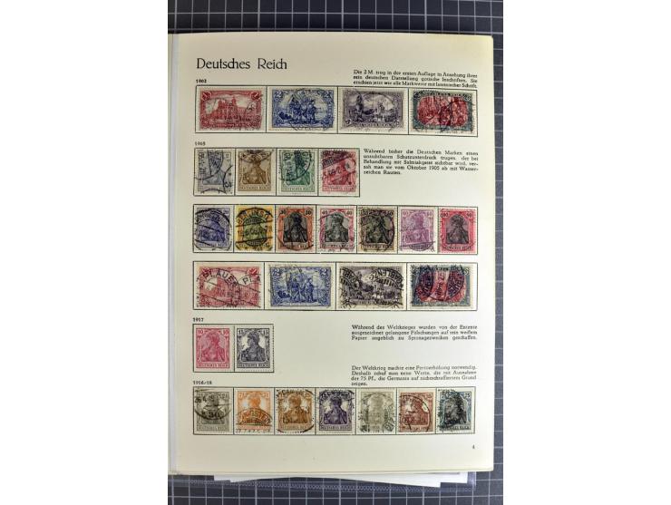 1872/1923, vorwiegend gestempelte Sammlung, beginnend mit einem schönen Brustschildteil, dabei u.a. Mi.-Nr. 24 und 28 je mit 