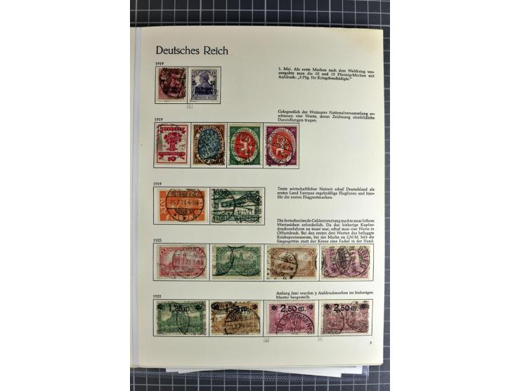 1872/1923, vorwiegend gestempelte Sammlung, beginnend mit einem schönen Brustschildteil, dabei u.a. Mi.-Nr. 24 und 28 je mit 
