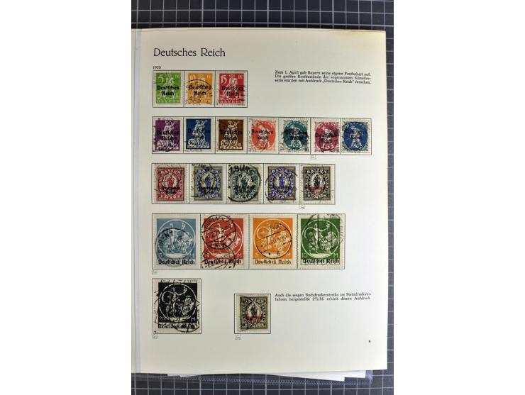 1872/1923, vorwiegend gestempelte Sammlung, beginnend mit einem schönen Brustschildteil, dabei u.a. Mi.-Nr. 24 und 28 je mit 