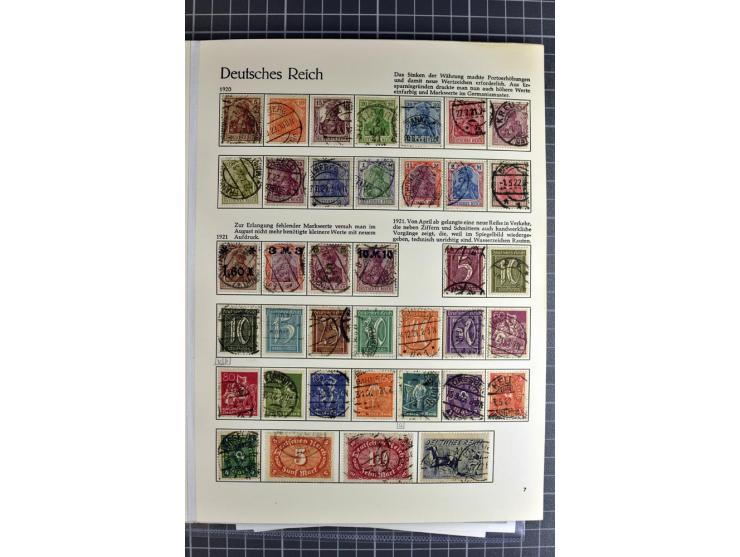 1872/1923, vorwiegend gestempelte Sammlung, beginnend mit einem schönen Brustschildteil, dabei u.a. Mi.-Nr. 24 und 28 je mit 