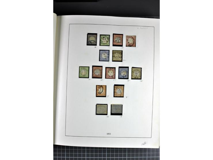 1872/1945, ungebrauchte und gestempelte reichhaltige Sammlung mit allen Blocks, die Erhaltung ist nicht immer einwandfrei, te