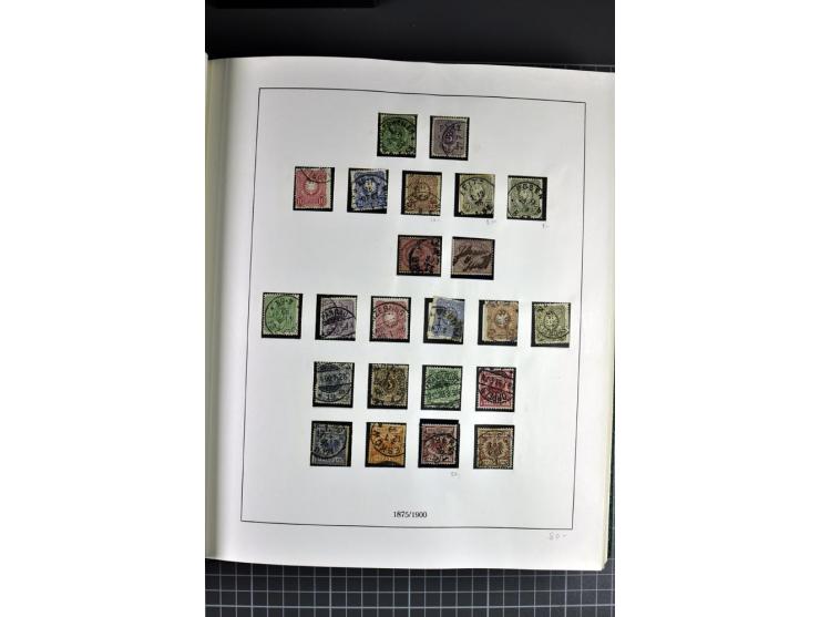 1872/1945, ungebrauchte und gestempelte reichhaltige Sammlung mit allen Blocks, die Erhaltung ist nicht immer einwandfrei, te
