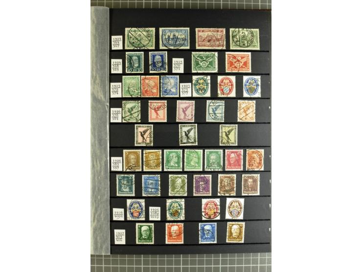 1875/1945, meist gestempelte Sammlung mit einigen besseren und kpl. Ausgaben, ab Weimar bis auf Bl.2 augenscheinlich komplett