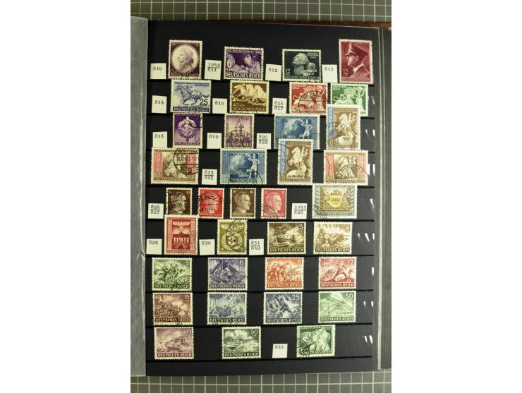 1875/1945, meist gestempelte Sammlung mit einigen besseren und kpl. Ausgaben, ab Weimar bis auf Bl.2 augenscheinlich komplett