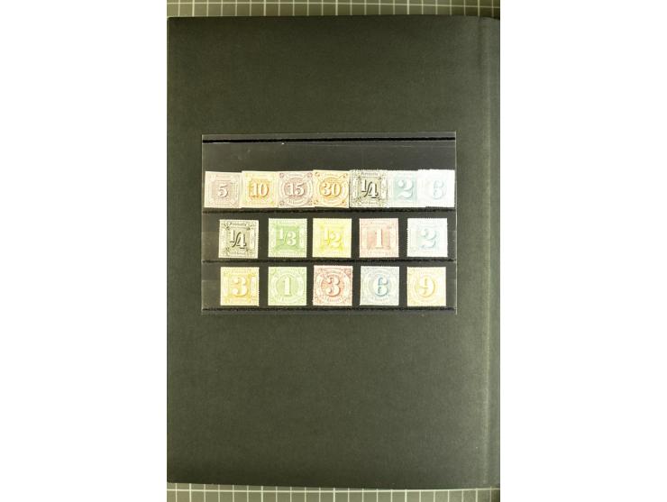 1875/1945, meist gestempelte Sammlung mit einigen besseren und kpl. Ausgaben, ab Weimar bis auf Bl.2 augenscheinlich komplett